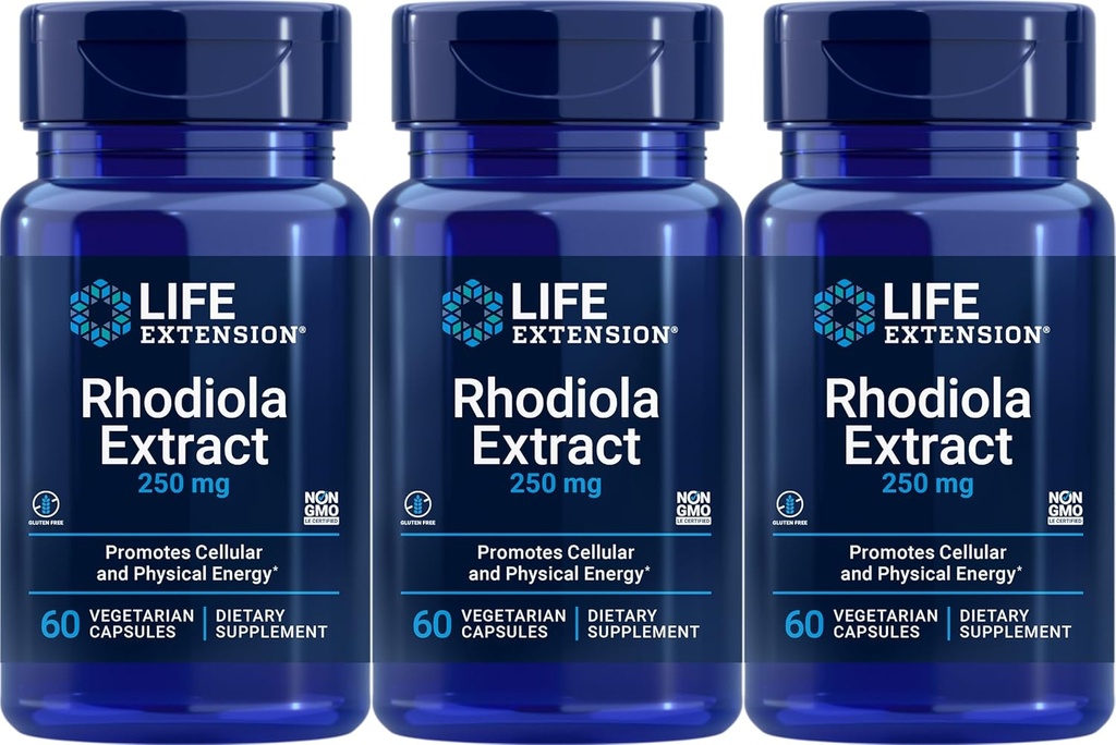 Extract Rhodiola, 60 vegetarijanskih kapsul (paka po 3)
