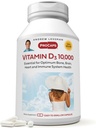 ANDREW LESSMAN Vitamin D3 10.000 i.e. 360 kapsul - visoka jakost, bistvena za absorpcijo kalcija, podpira zdravje kosti, zdravo delovanje mišic, imunski sistem, več.
