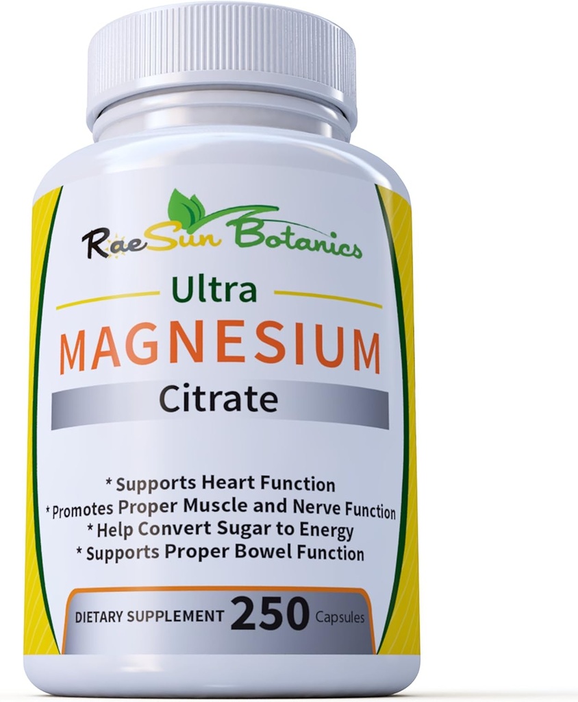 Ultra Magnezijev citrat 250ct Nastavljiv odmerek Formula Enostaven za pogoltniti!