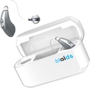 BlaidsX Neuro Rechargeable RIC + Programabilni slušni pripomočki za odrasle s preizkusom sluha mobilne aplikacije in hrupom, Slušni pripomočki za starejše, Dual Mic & 96 DSP kanali. Procesor USA-Made