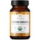 Truvani Organske kurkumin tablete 1,350 mg Vsaka - naravna skupna podpora s črno papriko za absorpcijo - 90 tablet