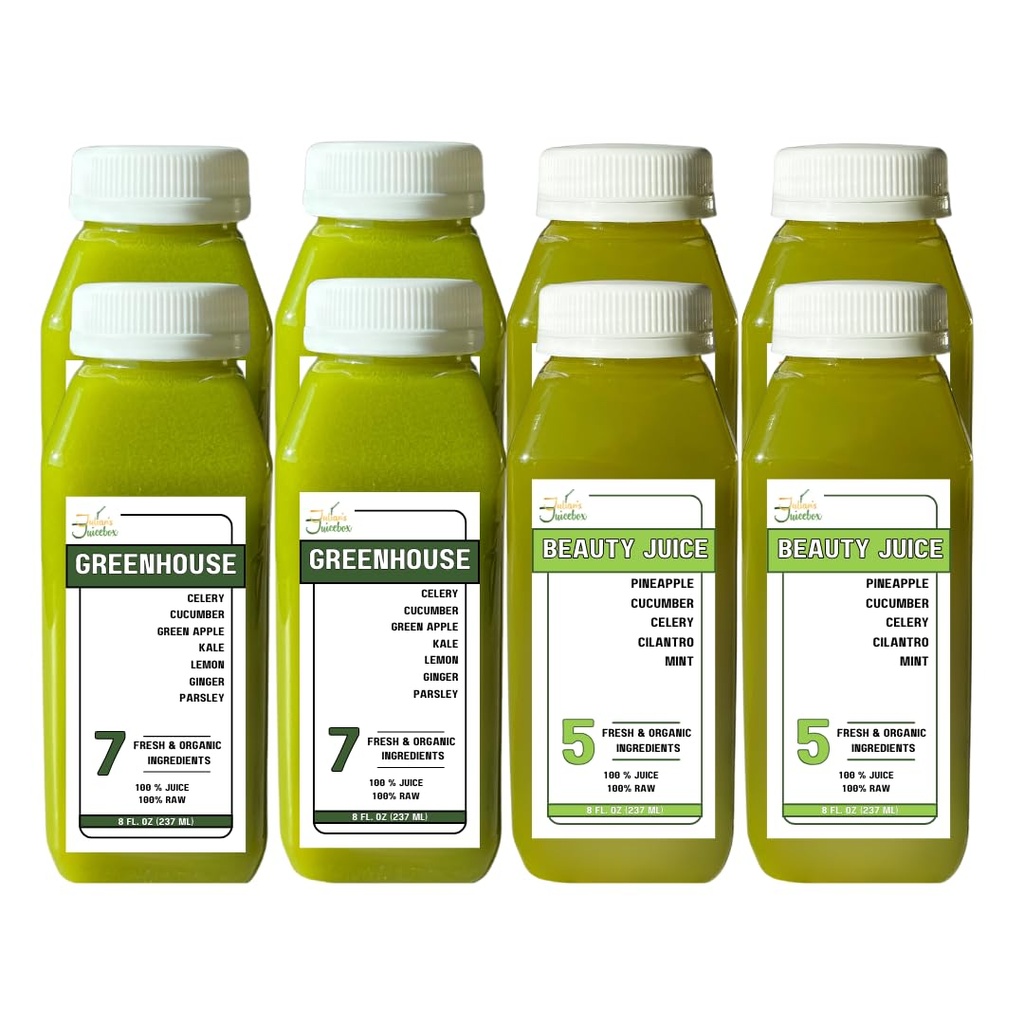 7 Day Organic Raw Low Sugar Juice čiščenje - Izguba teže, Curve Cravings & Ponovni zagon vašega sistema - Super za otroke preveč!