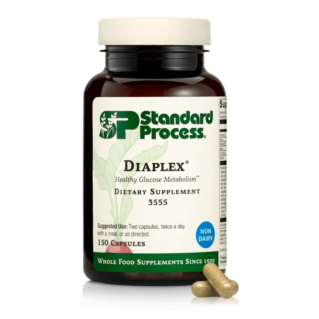 Standardni postopek Diapleks - dodatek za Pancreas in Gallbladder podporo - vsebuje krom in antioksidant vitamin A - ne-mlečni - 150 Kapsule (75 Serving)