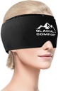 Glacial Comfort Migraine Relief Cap - Hladna terapija & kompresija za glavobol Relief, prilagodljiva in ponovno uporaben, Freezable, Oborless, Non-Toxic, Udobna Fit za vse velikosti glave, materinski dan darilna ideja.