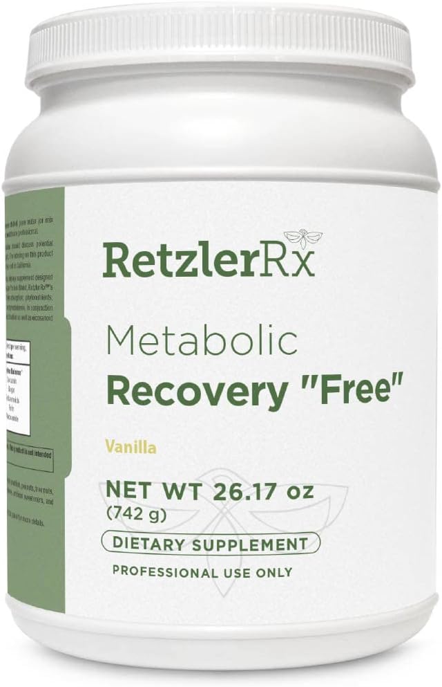 HormoneSynergy Metabolic Recovery Formula - Optimalna gastrointestinalna, jetrna in črevesna GHI podpora - Sladkor in Stevia Free Vanilla