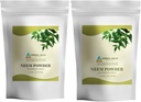 HERBAL HILLS Neem Leaf Powder Fresh Leaves Pure Neem Dopolnilo paket 2 Combo