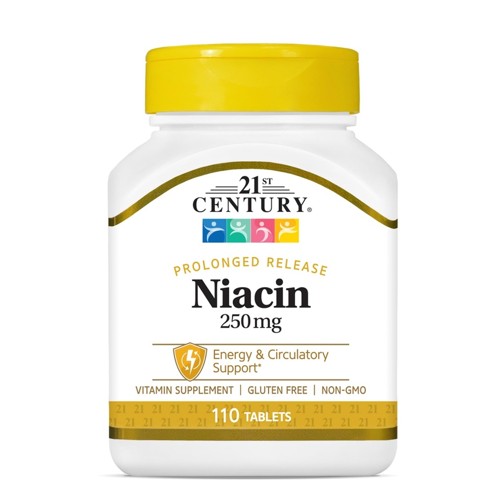 Niacin v 21. stoletju 250 mg tablete, 110-kupec (paket po 2)