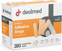 Deljeno Associted Variety Pack Fleksibilni lepilni pasovi Sterilni Bandage Strips z Non-Stick Pad, Latex Free, Rane Care za prvo pomoč Kit (280 Bandages)