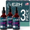 E2H podpora sečne kisline - Tart Cherry in Hudičev krempelj - podpira zdravje sečne kisline in delovanje ledvic ne-GMO - Vegan - (3 steklenice)