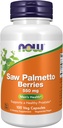 NOW Foods Supplements, Saw Palmetto Berries (Serenoa repens) 550 mg, zdravje moških*, 100 Veg kapsule