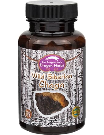 Zmajeva zelišča - divje sibirske Chaga kapsule - 100 kapsul, 450 mg vsaka