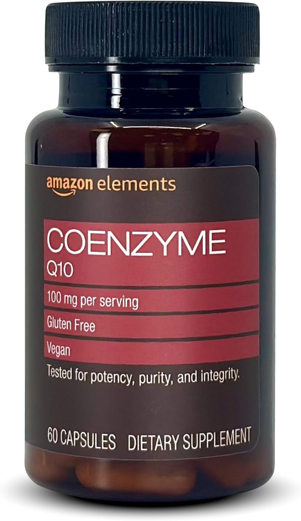 Elementi Vegan CoQ10 100 mg - Normalna proizvodnja energije, podpira kardiovaskularno zdravje - 2 meseca dobave (60 kapsul)