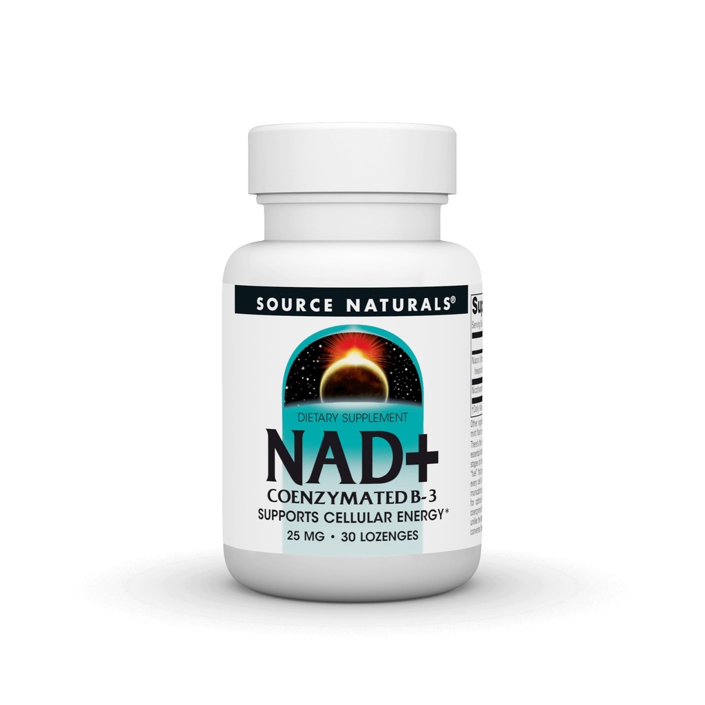 Vir Naturals NAD+, koencimirani B-3, Podpira celično energijo*, 25 mg - 30 Lozenges