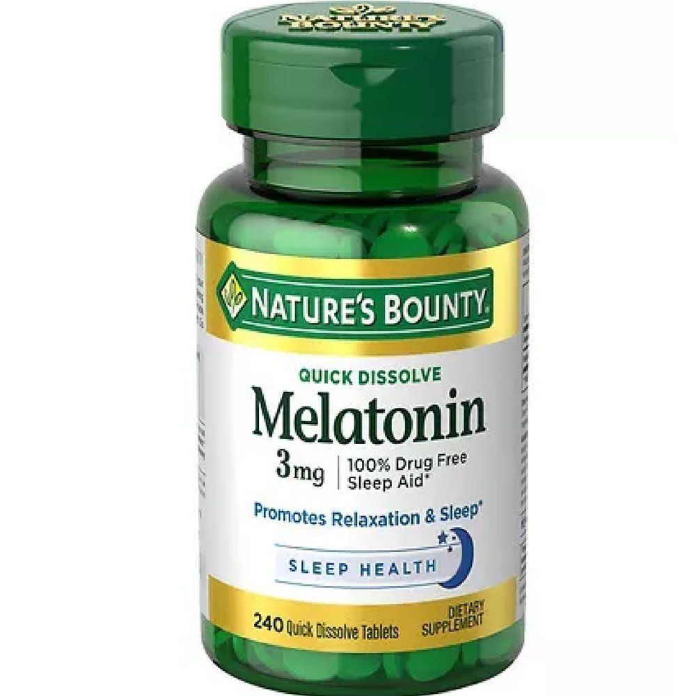 Narava Bounty Melatonin 3 mg tablete 120 tablete (paket z 2)