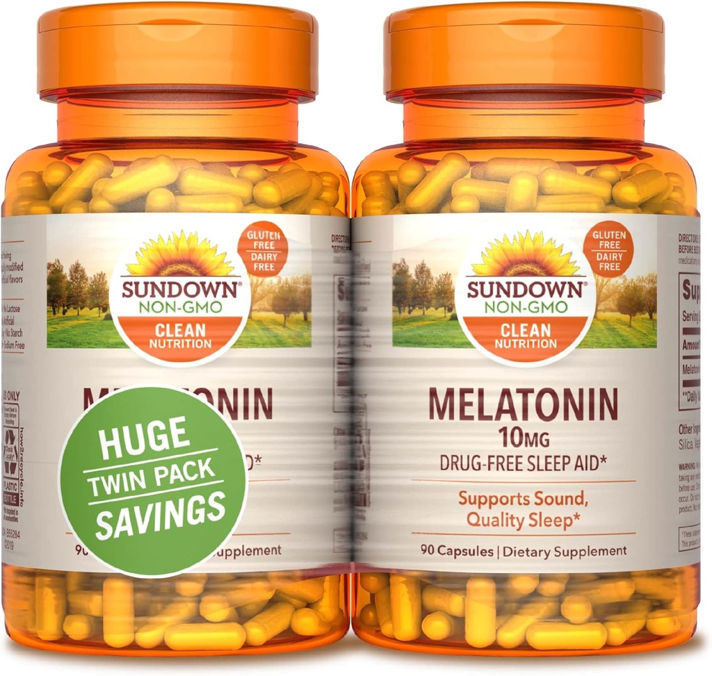 Melatonin ob sončnem zahodu, število 90 (Pack of 2)