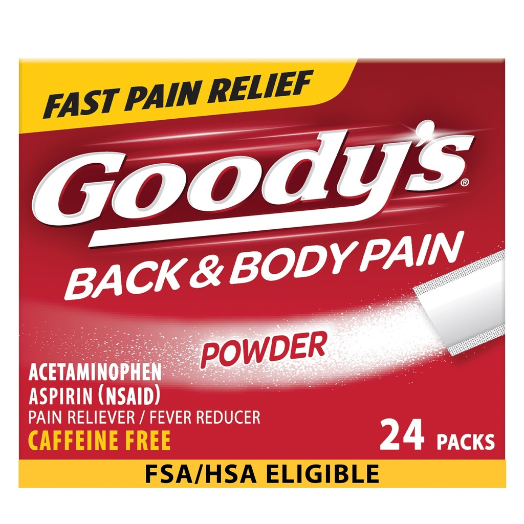 Goodyjev prašek za lajšanje bolečine v hrbtu in telesu, 24 ct (paket po 1)