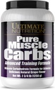 Ultimate Nutrition Pure Muscle Carbs - Kompleksni ogljikovi hidrati v prahu za trajno energijo - brez maščob, brez holesterola - Kalorija za mišice Gainers in športniki, Grozdje, 2.75 Pounds