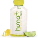Huma Plus (Dvojni elektroliti) - Chia Energy Gel, Lemon Lime, 24 Gels, 25mg Kofein - Trebušni, Real Food Energy Gels