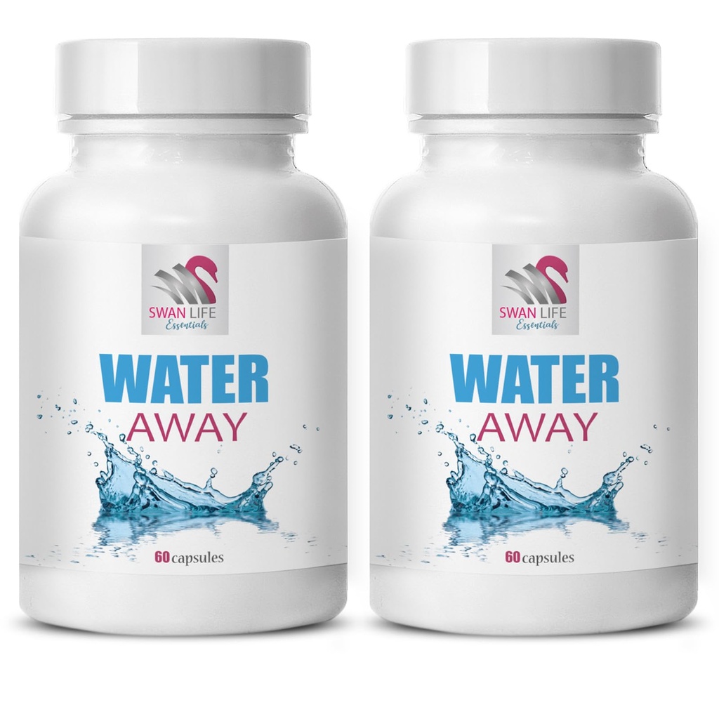 Naravna podpora - VODA AWAY - wellness, diuretična formula, Vodna podpora, Naravno tekoče ravnovesje, Diuretične kapsule, tekoče ravnovesje, Naravna diuretična mešanica, vodno ravnovesje, Diuretična 2 Steklenica 120 Kapice
