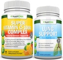 Super Vitamin C kompleksne tablete in pljučne podporne kapsule Combo - ciljna podpora za zdravje pljuč