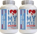 Ljubim svoje PETS LLC mačka Immune System - CAT Immune Support - Booster - Healthy Supplement - Immune System for Cats - 120 Treatments (2 steklenici)