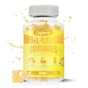 HMB in Leucine Gummies, z 3000 mg HMB in L-levcin dopolnilo za obnovo mišic, mišične mase in izboljšanje vzdržljivosti, za moške in ženske, ne GSO, Vegan, Gluten brezplačno, limonina aroma, 120 Gummies