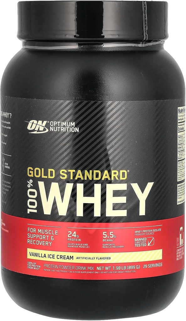 Optimum Nutrition Gold Standard Whey Vanilla sladoled - 2,07 lbs