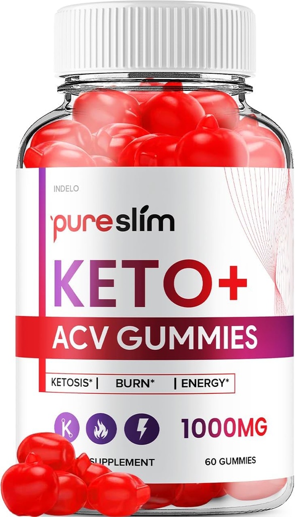 Pure Slim Keto ACV Gummies - Napredna Formula PureSlim Keto Plus ACV Gummies Apple Cider Vinegar Pure Slim ACV Gummies Dietni dodatek Ocene Moški Ženske (60 Gummies)