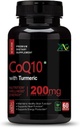 Generična viva visoka absorpcija CoQ10 s kurkuma - antioksidant Prehranske dopolnila, zdravje srca in zdravo delovanje možganov - Ubikinol za zdravje mitohondrijev - 200mg 60 kapsule