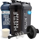 GOMOYO [3-Pack] 28-Ounce Shaker steklenica z Act-Rod mešalnik 