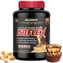 ALLMAX Nutrition - ISOFLEX sirotkine beljakovine v prahu, izolat sirotkinih beljakovin, 27g beljakovine, čokoladno arašidovo maslo, 5 funtov