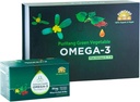 Zeleno Zelenjavna Omega 3 Plus Omega 6,7,9, narejena iz Purslana in Perilla semen. Vsebuje več kot 61% koncentracije ALA Omega 3-Najvišja možna brez kemičnih dodatkov
