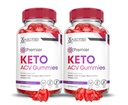 (2 paket) Premier Keto ACV Gummies Premier Keto Gummies Advanced 1000MG Apple Cider Viner Oblikovan z Granatni beet Juice v prahu B12 Vegan Non GSO 120 Gummys