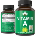 Certified Organic Vitamin A 5000 i.e. dopolnilne kapsule Visoka jakost Vitamini. za odrasle, moške, ženske, otroke. Narejena z organskim korenčkom. Odlično za imuno, kožo, podporo za oči. Ne GSO, veganske tablete