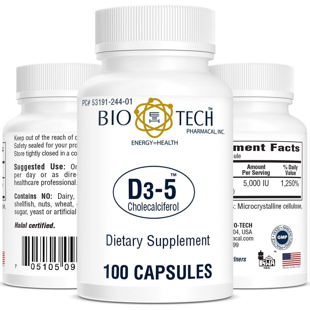 Bio Tech Vitamin D Kapsula 53191024401 1 steklenica, 100 na steklenico