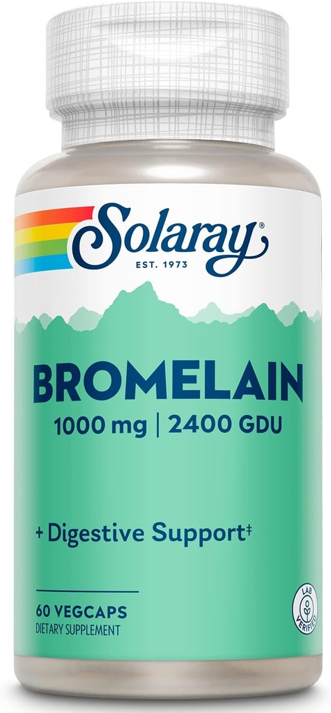 SOLARAY Bromelain dopolnilo, 1000mg 