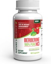 Naravne znanosti Berberine HCL s fitosome zelenim čajem za uravnavanje telesne teže, 100% čista klinična stopnja Berberine HCL za boljšo absorpcijo - pomaga pri presnovi, ohranja polno za daljšo - 60 kap