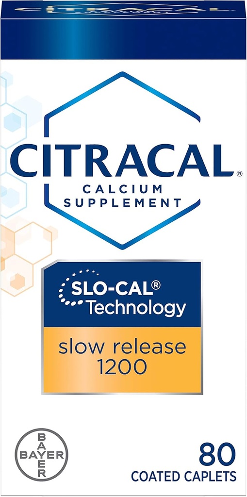 Citrakalni kalcij + D Slw Velikost 80ct Citrični kalcij + D 80 Število (paket 4)
