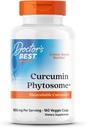 Zdravniki Najboljši Curcumin Phytosome, Biorazpoložljivi Curcumin, Non-GMO, Gluten Free, Soy Free, Vegan, 1000mg, 180 Veggie Caps