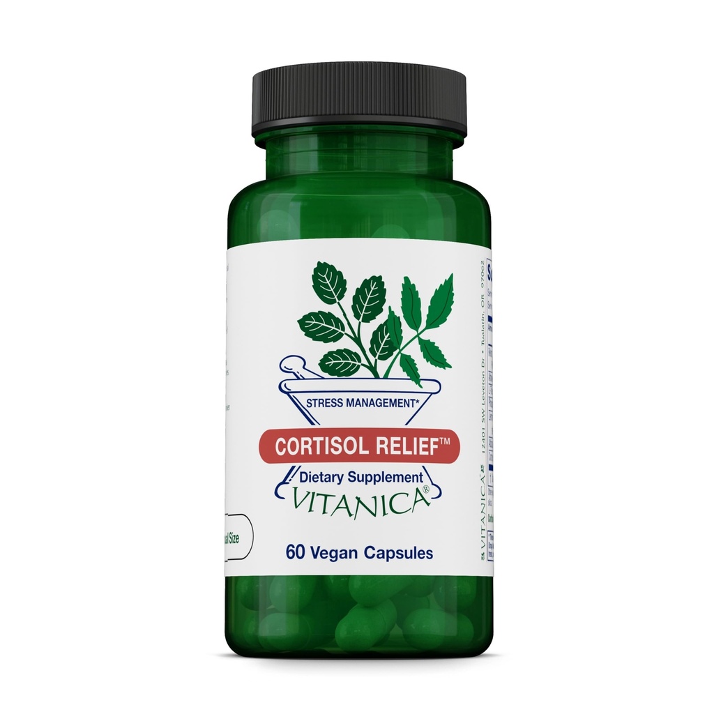 Vitanica Cortisol Relief, Dr. Oblikovano spanje, Stres, Cortisol Manager dodatek, Vegan, 60 kapsul