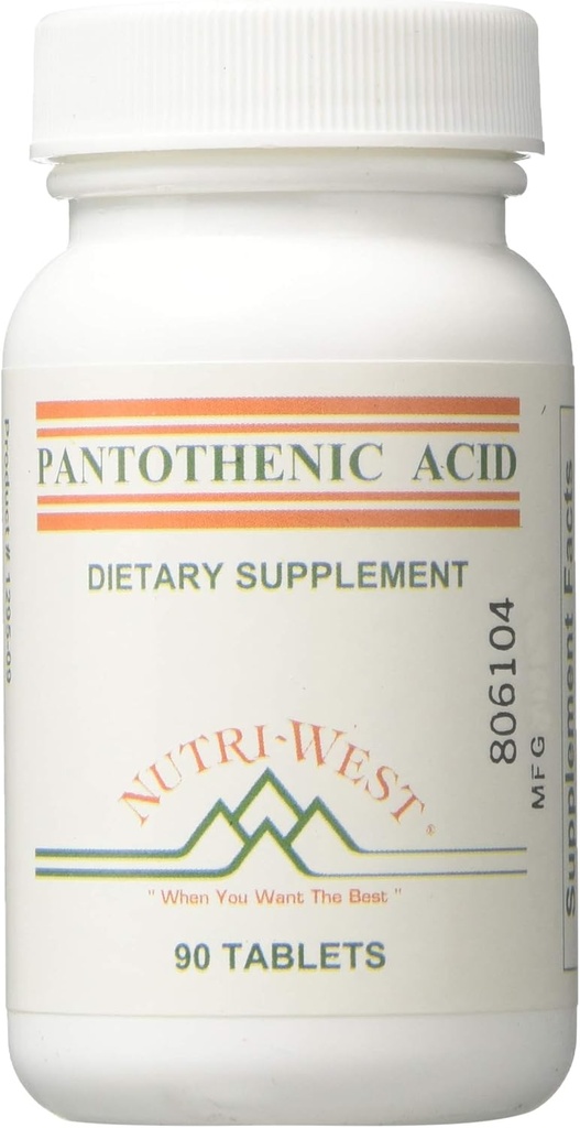 Nutri- West - Pantotenska kislina 90 tablet