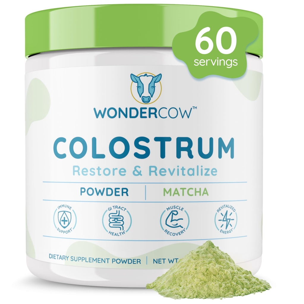 WONDERCOW Colostrum Dopolnilni prašek za Gut Health, Imunska podpora, Recovery mišic in wellness 