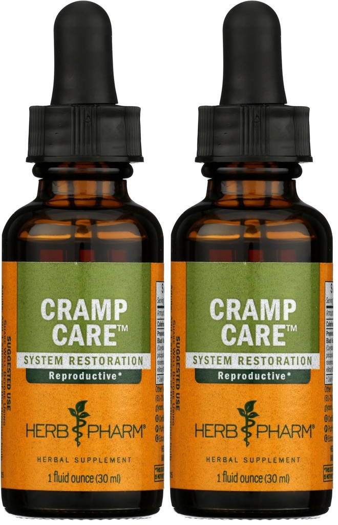 Herb Pharm Cramp Care Liquid Herbal Extract za podporo zdravo Menstrual cikel - 1 Ounce (Pack z 2)