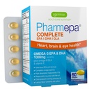 Igennus Pharmepa Complete EPA 668mg & DHA 334mg Omega-3 Maščobne kisline 1000mg, IFOS Certified, RTG Form, High Potency Fish Oil Plus Omega-6 & 9 iz GLA Evening Primrose Oil, limonska aroma, 60 Softgels