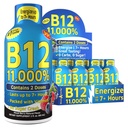 Vitamin Energija Shots, Mešana Berry Flavor, Do 7+ Ure energije, 1,93 Fl Oz, 12 Število
