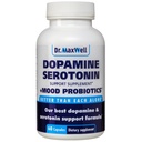 Serotonin in Dopamin dopolnila z Mood Probiotic, 5 v1 Podpora za (1) Dopamin (2) Serotonin (3) Mood (4) Sprostitev (5) Focus & Brain, 60 kapsul