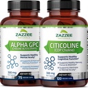 Zazzee Citicoline CDP Holine Kapsule in Alpha GPC Choline Kapsule