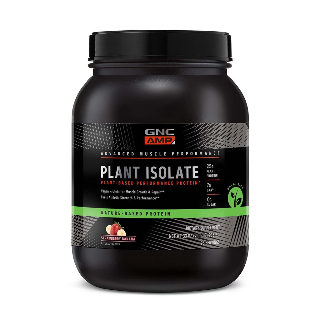 GNC AMP Rastlinski izolat Proteini - Jagodna banana (28 Serving)