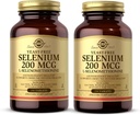 Solgar Yeast Selen 200 mcg - 250 tablet, pakiranje po 2 - podpira antioksidant in imunski sistem zdravje - Ne-GMO, Vegan, Gluten Free, Dairy Free, Kosher - 500 skupno serving