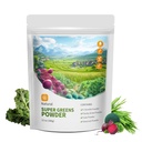 Hudetex Greens Powder Superfood for Immune Support z 12 oz,Greens Powder Smoothie Mix s Klorella, Ječmenova trava, Kale & Beetroot Smoothie Booster, Klorofil Zagotavlja zelene.